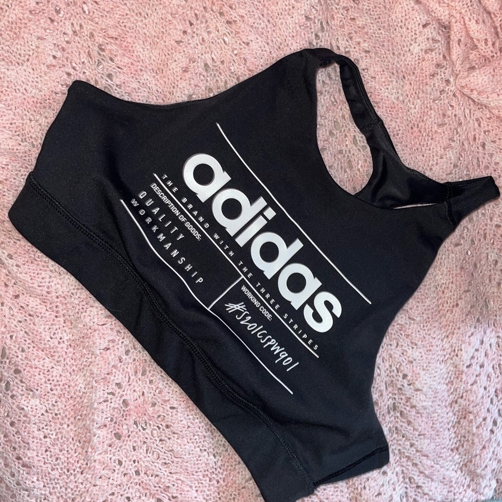 Adidas Black Sports Bra